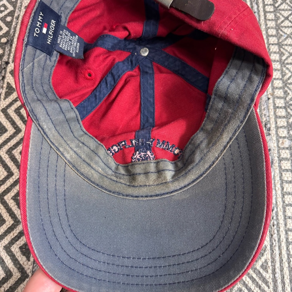 Tommy Hilfiger Vintage Y2K 2001 All American Red Cap - Picture 7 of 10
